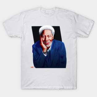 Morgan Freeman - An illustration by Paul Cemmick T-Shirt